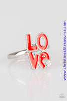 Starlet Shimmer Love Ring Set Of 5 ~ Paparazzi Rings