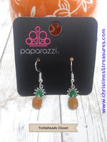 Starlet Shimmer Pineapple Earrings ~ Paparazzi