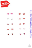 Starlet Shimmer Valentine Post Earrings 4Pk ~ Paparazzi