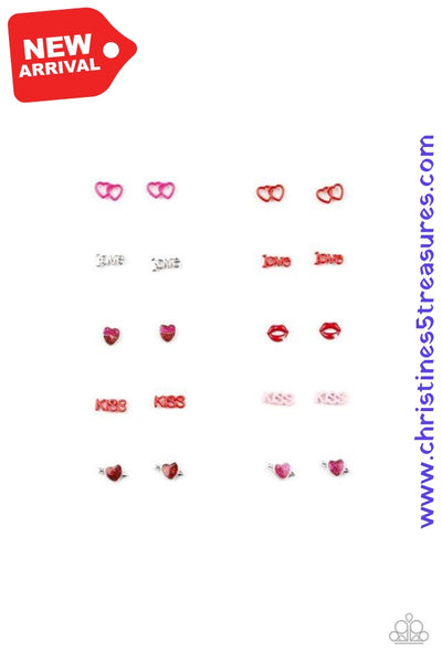 Starlet Shimmer Valentine Post Earrings 4Pk ~ Paparazzi