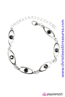 Starry Eyed - Black Bracelet ~ Paparazzi