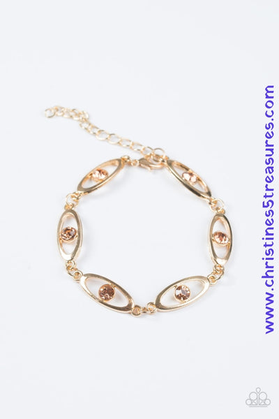 Starry Eyed - Gold Bracelet ~ Paparazzi