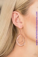 Start Each Day With Sparkle - Copper Earrings ~ Paparazzi