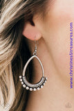 Steal The Thunder - Silver Earrings ~ Paparazzi