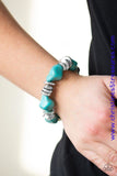 Stone Age Stunner - Blue Bracelet ~ Paparazzi