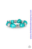 Stone Age Stunner - Blue Bracelet ~ Paparazzi