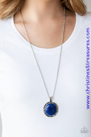 Stone Aura - Blue Necklace ~ Paparazzi