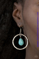 Stone Style - Blue Earrings ~ Paparazzi