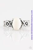 Stone Thrones - White Ring ~ Paparazzi