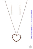 Straight From The Heart - Copper Necklace ~ Paparazzi