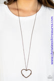 Straight From The Heart - Copper Necklace ~ Paparazzi