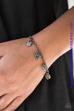 Straight Through The Heart - Black Bracelet ~ Paparazzi