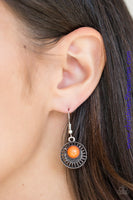 Stylishly Saharan - Orange Earrings ~ Paparazzi