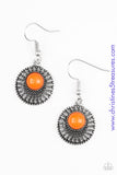 Stylishly Saharan - Orange Earrings ~ Paparazzi