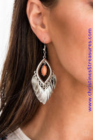 Sunset Soul - Orange Earrings ~ Paparazzi