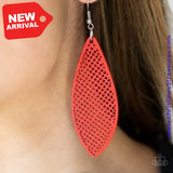 Surf Scene - Red Earrings ~ Paparazzi