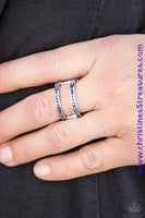 Surrender The Sparkle - Blue Ring ~ Paparazzi