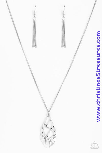 Swank Bank - Silver Necklace ~ Paparazzi