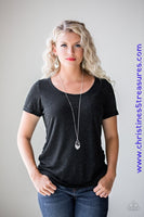 Swank Bank - Silver Necklace ~ Paparazzi