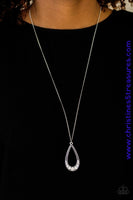 Teardrop Tease - Silver Necklace ~ Paparazzi