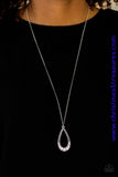 Teardrop Tease - Silver Necklace ~ Paparazzi