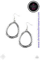 Terra Topography - Silver Earrings ~ Paparazzi Fashion Fix