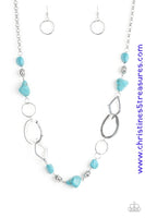Thats Terra-Ific - Blue Necklace ~ Paparazzi
