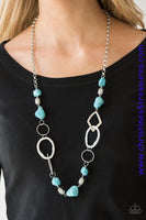 Thats Terra-Ific - Blue Necklace ~ Paparazzi