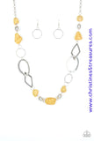 Thats Terra-Ific! - Yellow Necklace ~ Paparazzi