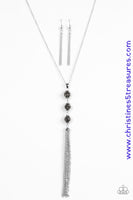 The Diva Wears Prada - Silver Necklace ~ Paparazzi