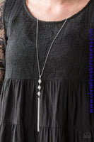 Infused with dainty silver accents, a trio of white beads encrusted in white rhinestones trickle down the chest, creating a sassy pendant. Features an adjustable clasp closure. Sold as one individual necklace. Includes one pair of matching earrings.  P2RE-WTXX-264XX