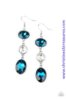 The Glow Must Go On! - Blue Earrings ~ Paparazzi