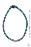 The Mainland - Blue Urban Necklace ~ Paparazzi