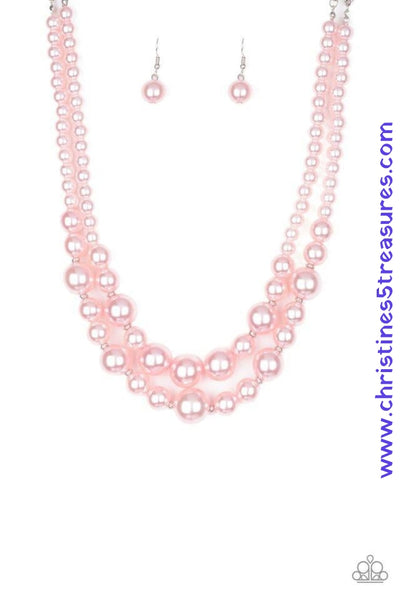 The More Modest - Pink Necklace ~ Paparazzi