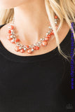 The Upstater - Orange Necklace ~ Paparazzi