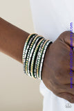 This Time With Attitude - Green Urban Wrap Bracelet