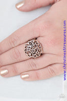 Thrills And Frills - Copper Ring ~ Paparazzi