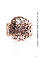 Thrills And Frills - Copper Ring ~ Paparazzi