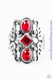 Tiki Twinkle - Red Ring ~ Paparazzi