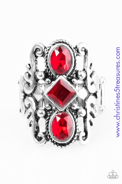 Tiki Twinkle - Red Ring ~ Paparazzi