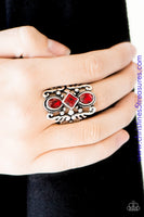 Tiki Twinkle - Red Ring ~ Paparazzi