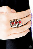 Tiki Twinkle - Red Ring ~ Paparazzi