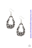 To Bedazzle Or Not - Silver Earrings ~ Paparazzi