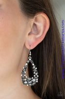 To Bedazzle Or Not - Silver Earrings ~ Paparazzi