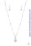 Top Dollar Diva - White Necklace ~ Paparazzi