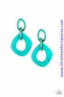 Torrid Tropicana - Blue Earrings ~ Paparazzi Acrylic