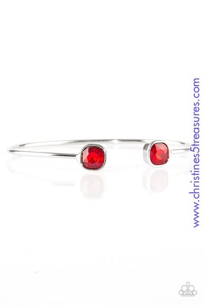 Totally Traditional - Red Cuff Bracelet ~ Paparazzi