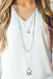 Treasures And Trinkets - Green Necklace ~ Paparazzi