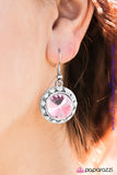 Turn On The Sparkle - Pink Earrings ~ Paparazzi