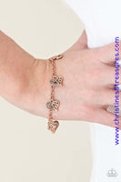 Turn Up The Heart - Copper Bracelet ~ Paparazzi